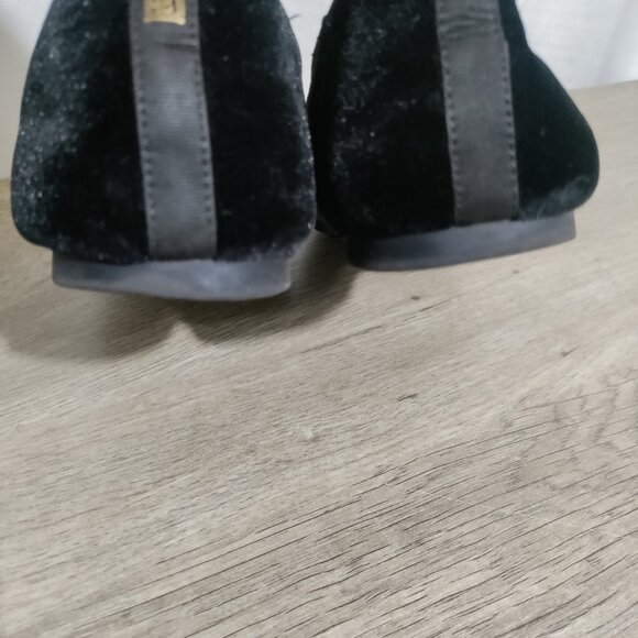 Birdies The Heron Black Velvet Loafer Slip On Shoes Classic Elegant Size 10 - Picture 8 of 12